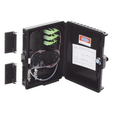 Caja de Empalme para Fibra Óptica / 24 Fusiones / IP65 / Splitter 1x8 