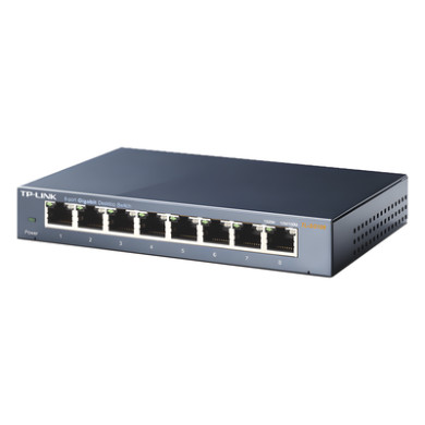 Switch Gigabit / 8 Puertos 10/100/1000 Mbps / 11.9 Mpps / No Administr