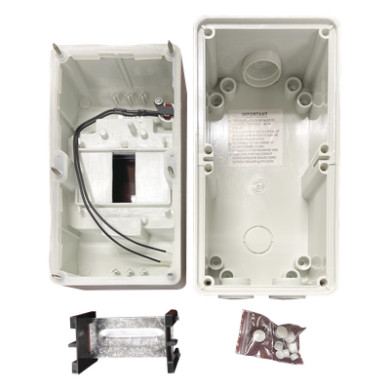 Gabinete Plástico para Exterior / IP66 / Riel DIN 2 Unidades / LED 220