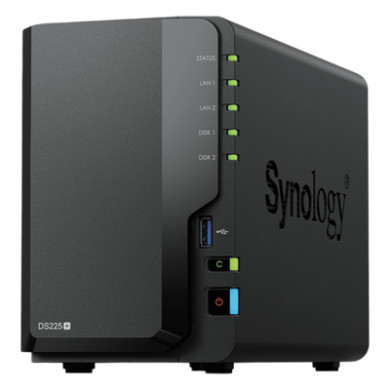 NAS de 2 Bahías / Rendimiento 282/217 MB/s / Conectividad 2.5GbE y 1Gb