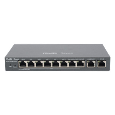 Router Balanceador SD-WAN / 10 Puertos Gigabit / PoE+ 110W / 4 ISP / 1