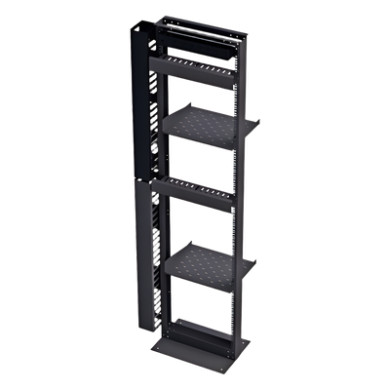 Kit organizador de redes / Rack 19' tipo L 45U / 2 organizadores verti