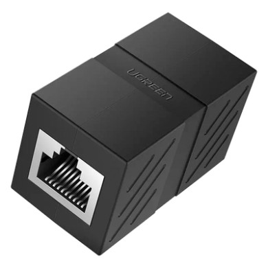 Acoplador RJ45 a RJ45 / 10 Gbps / 600 MHz / Cat7-Cat5e / Blindaje Metá