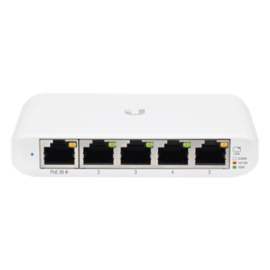 Switch Administrable Compacto / 5 Puertos Gigabit RJ45 / PoE 802.3af/a