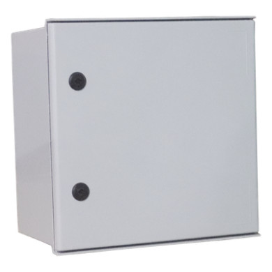Gabinete de Poliéster IP65 / 400 x 400 x 200 mm / Carga 25 kg / Placa 