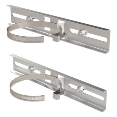 Montaje de Poste / Metal Galvanizado / Gabinetes hasta 30 cm / Diámetr