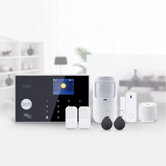 Kit Alarma Inalámbrica Wifi Gsm App Tuya Alexa Monitoreo