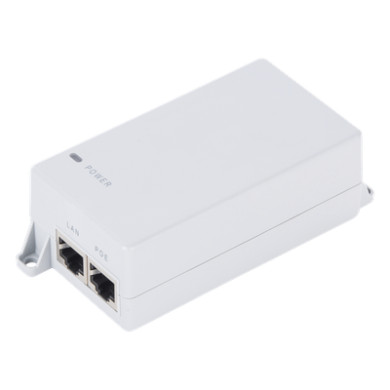 Inyector PoE Pasivo Gigabit / 24V CC / 0.5A / 100-240V Entrada / Monta