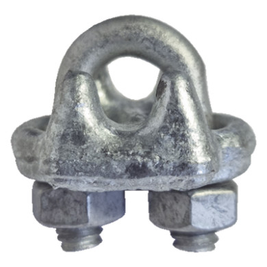 Nudo de Perro Abrazadera / Acero Forjado / Cable 3/16" / Galvanizado I