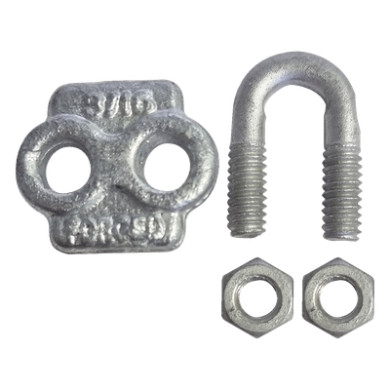 Nudo de Perro Abrazadera / Acero Forjado / Cable 3/16" / Galvanizado I