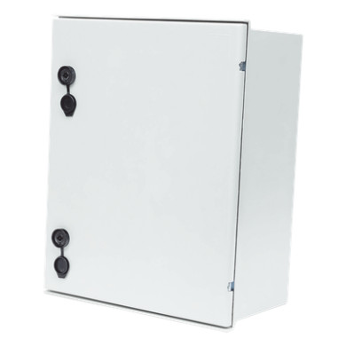 Gabinete de Poliéster IP65 / 400 x 500 x 200 mm / Carga 30 kg / Placa 