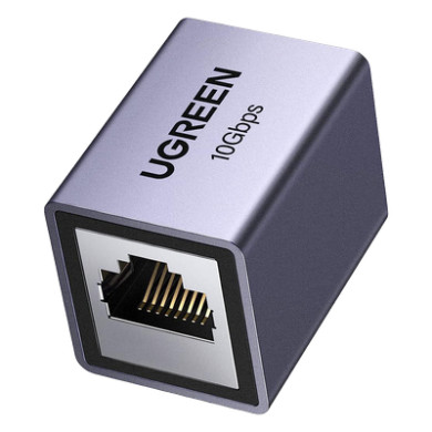 Acoplador Ethernet RJ45 / 10Gbps / Blindado STP / Cat8-Cat5 / 100m (32