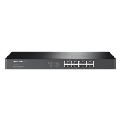 Switch Gigabit no administrable / 16 puertos 10/100/1000 Mbps / Rack o