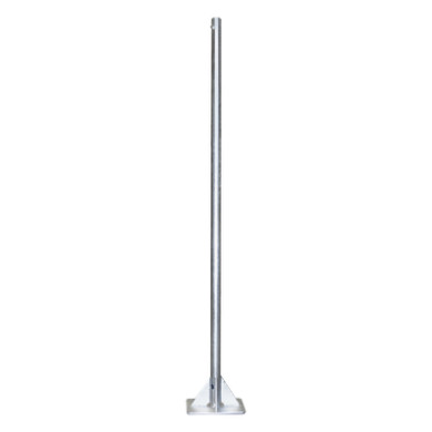 Mástil de Acero / 2 m (6.6 ft) de Altura / Tubo 2" Calibre 18 / Base 3
