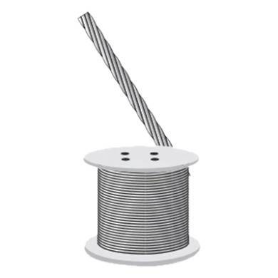 Cable de Retención de Acero / 7 Hilos Trenzados / 1/4" / Carga a Ruptu