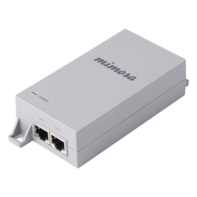 Inyector PoE / 50 VCC / 1.2 A / Gigabit / 2 x RJ-45 blindados / 65 x 3
