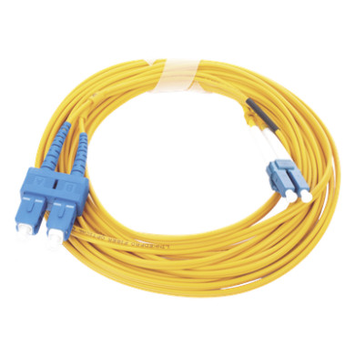 Jumper de Fibra Óptica / Monomodo 9/125 / LC/UPC-SC/UPC / Dúplex / PVC